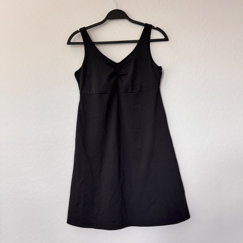 Kuhl Athletic Tank Dress V-Neck Sleeveless Casual‎ Black Dress Size M